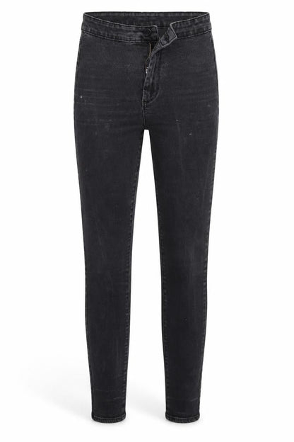 Womens UK Size 10 Denim & Co. Regular Fit Straight Black Jeans