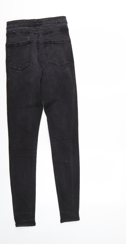 Denim & Co. Womens Black  Denim Straight Jeans Size 10 L29 in