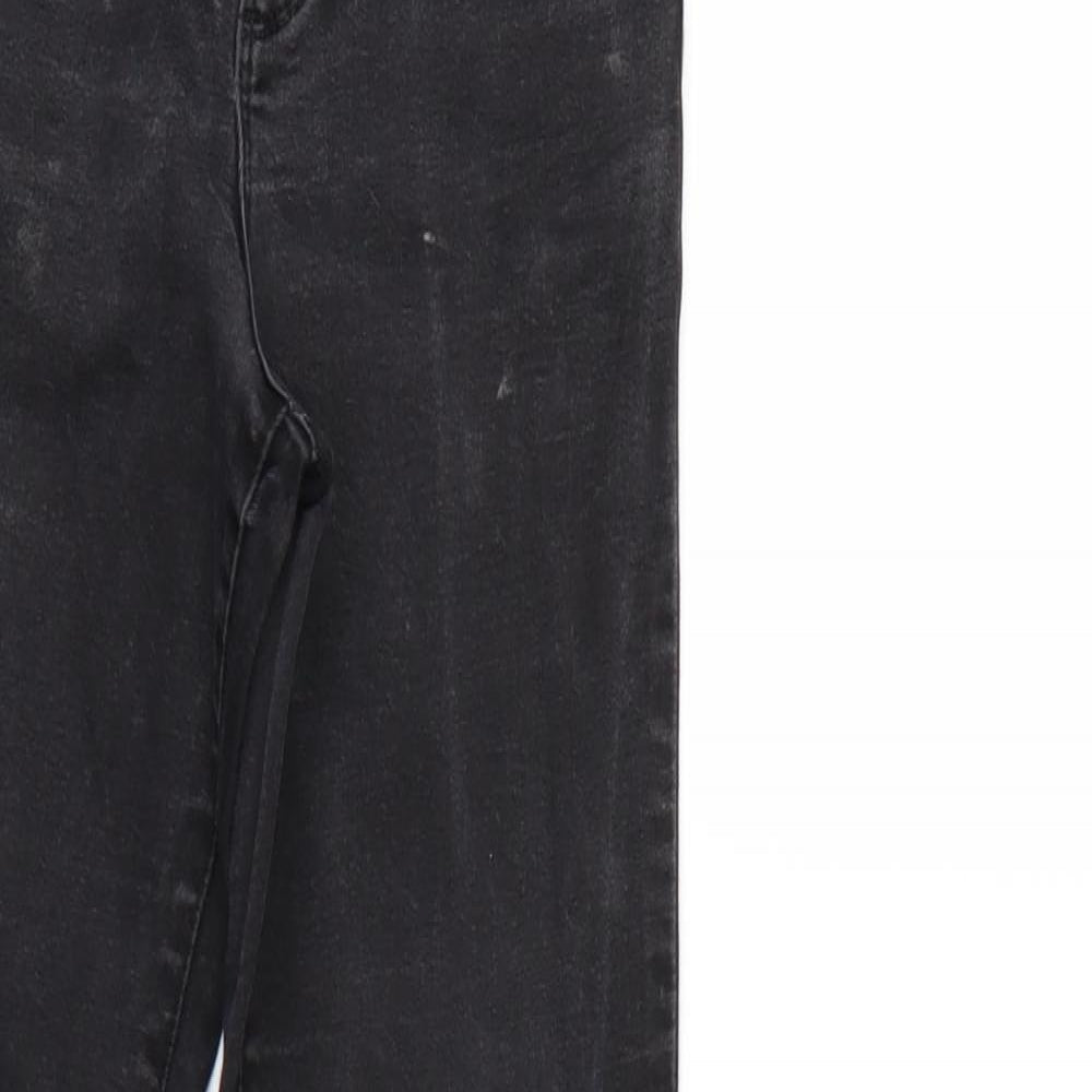 Denim & Co. Womens Black  Denim Straight Jeans Size 10 L29 in