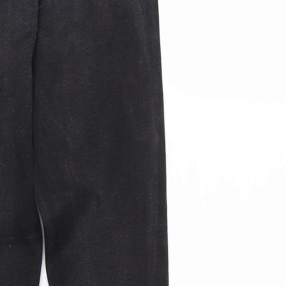 Denim & Co. Womens Black  Denim Straight Jeans Size 10 L29 in