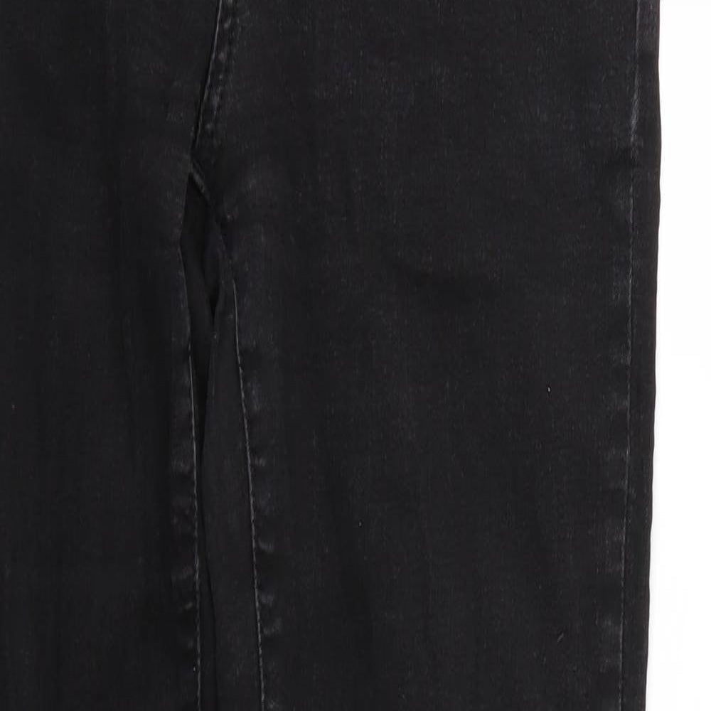 Mens UK Size 27 in Spirit Regular Fit Skinny Black Jeans