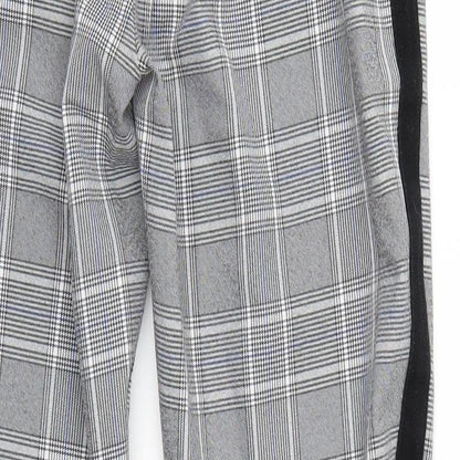 Boohoo man Mens Grey Check  Trousers  Size M L25 in