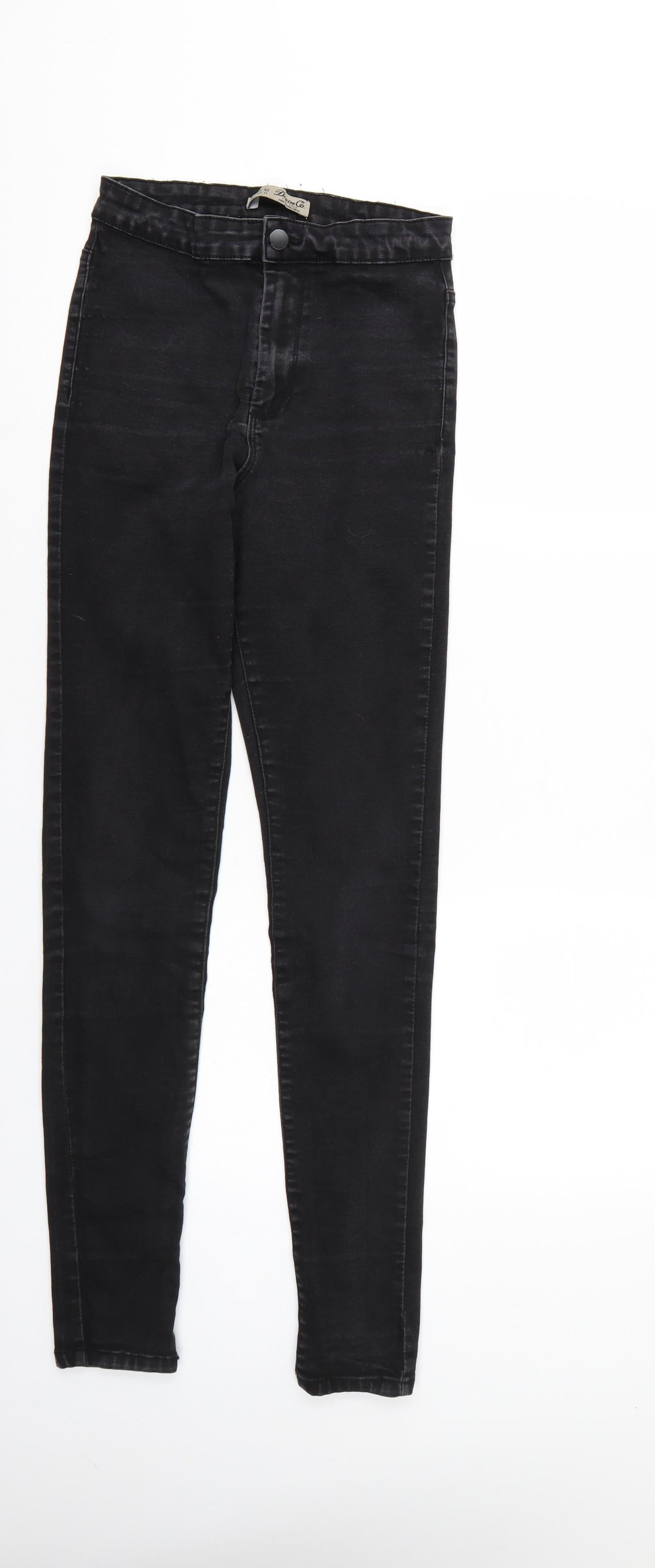 Denim & Co. Womens Black  Denim Jegging Jeans Size 10 L29 in - Elastic Waist