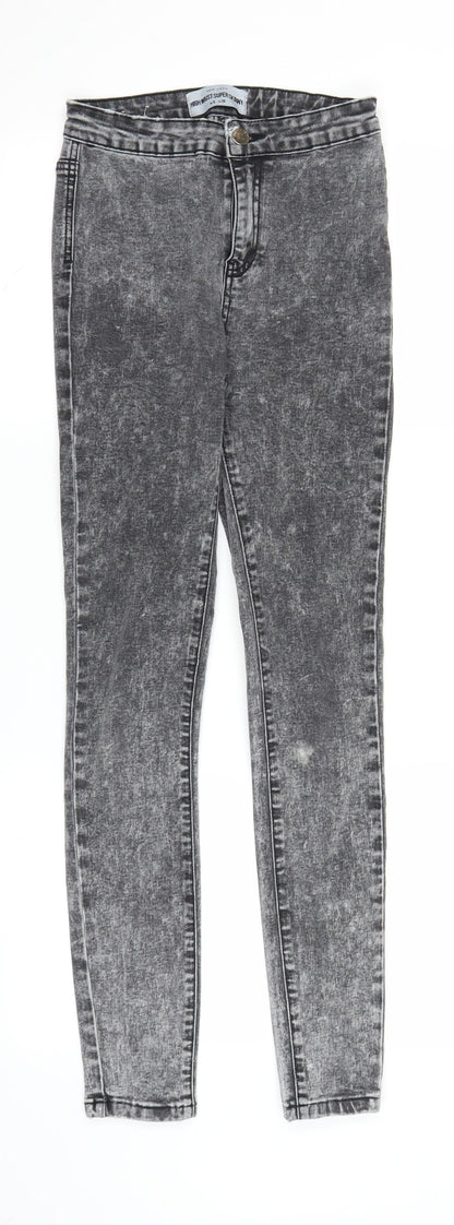 New Look Womens Grey  Denim Jegging Jeans Size 8 L28 in