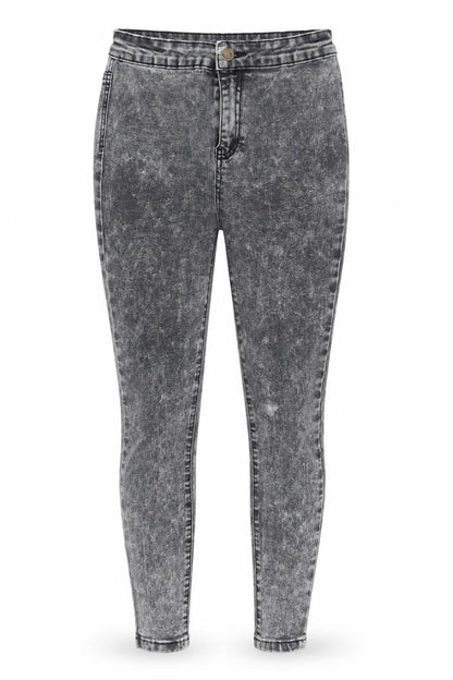 Womens UK Size 8 New Look Regular Fit Jegging Grey Jeans