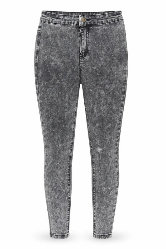 Womens UK Size 8 New Look Regular Fit Jegging Grey Jeans