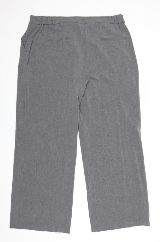 Capsule Womens Grey   Trousers  Size 18 L28 in
