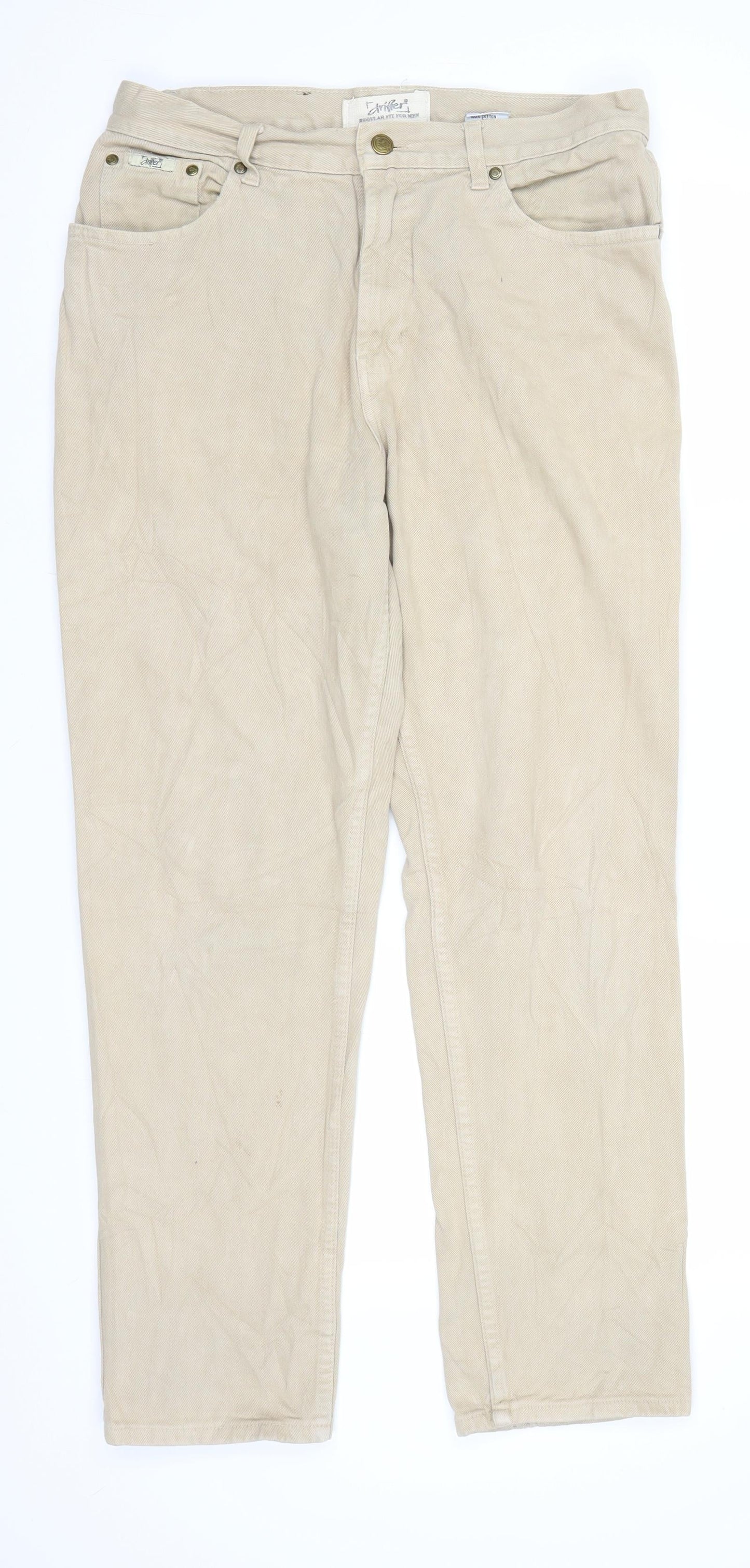 Drifter Womens Beige  Denim Straight Jeans Size 33 in L27.5 in
