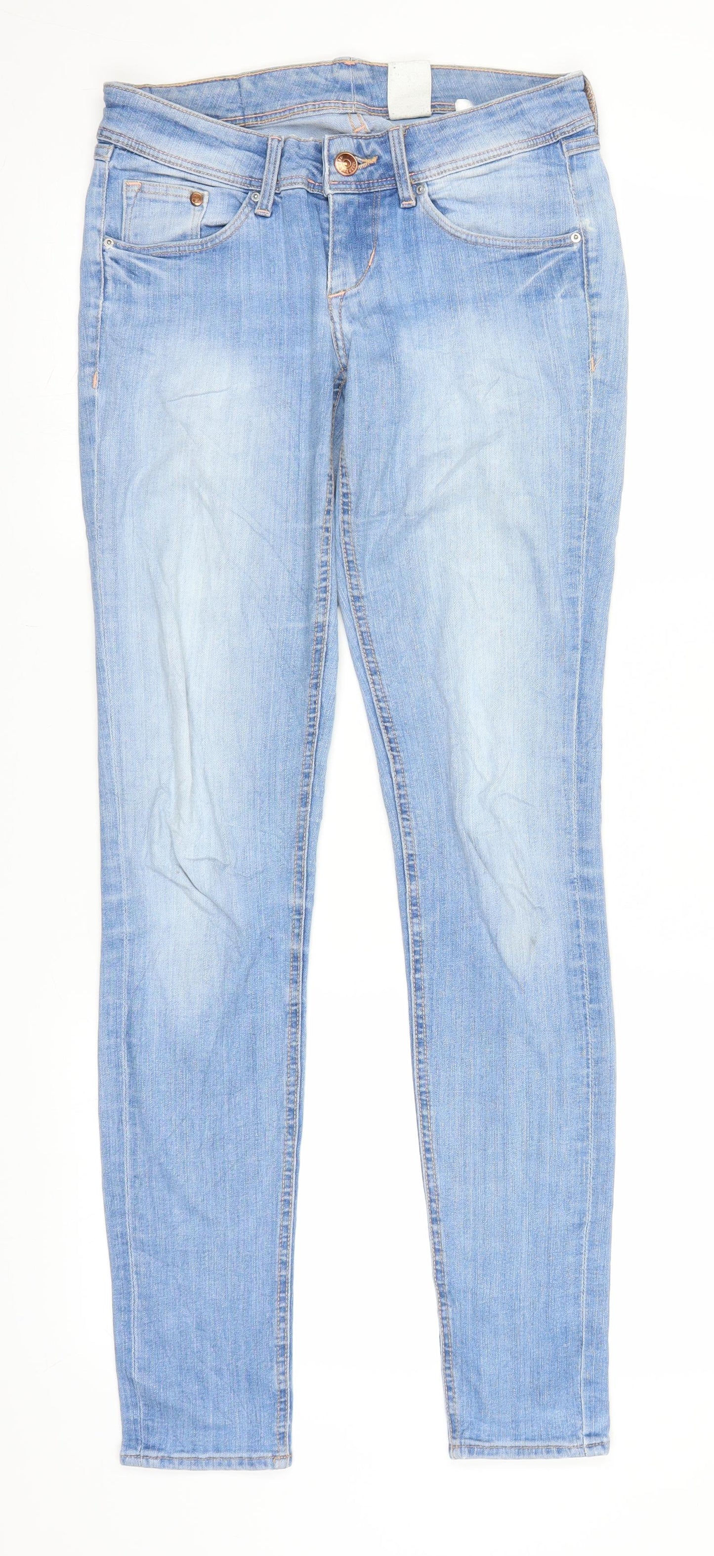 Womens UK Size 26 in H&M Regular Fit Skinny Blue Jeans