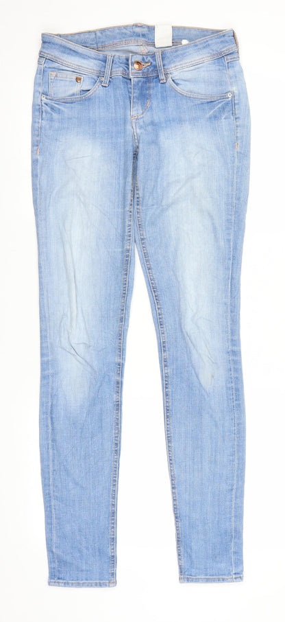 Womens UK Size 26 in H&M Regular Fit Skinny Blue Jeans