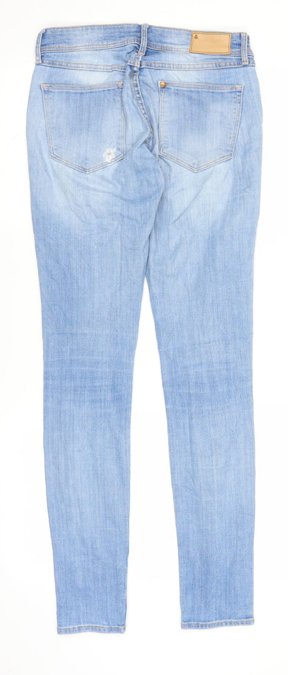 Womens UK Size 26 in H&M Regular Fit Skinny Blue Jeans