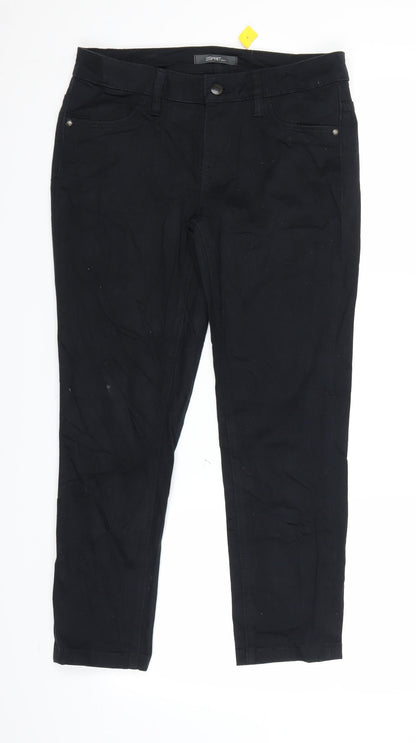 Espirit Womens Black  Denim Straight Jeans Size 10 L24 in