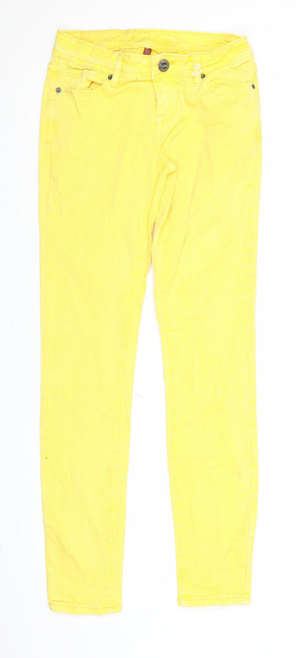 Fishbone Womens Yellow  Denim Jegging Jeans Size XS L30 in