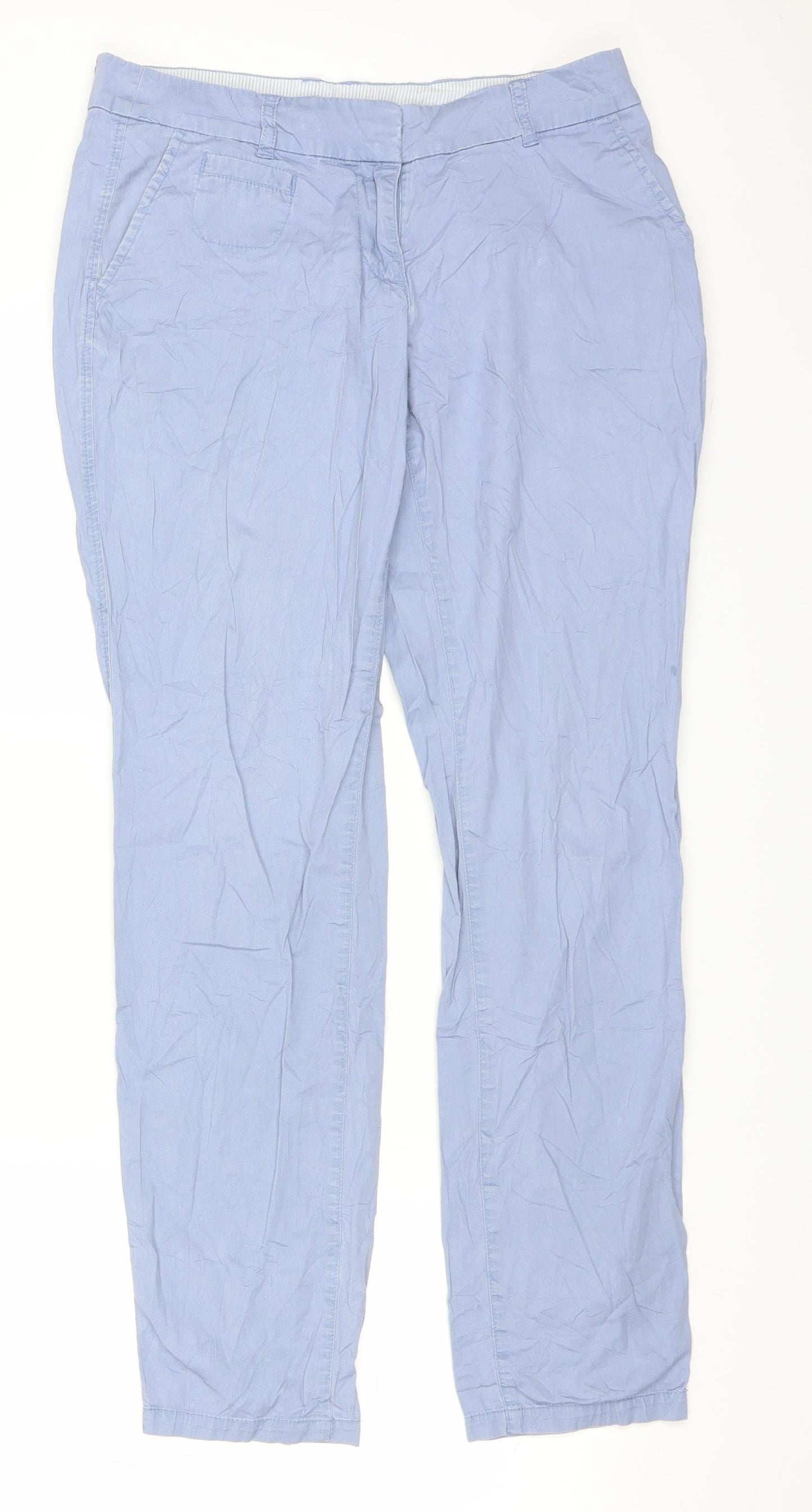 Zero Womens Blue   Chino Trousers Size 34 in L29 in