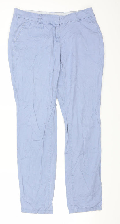 Zero Womens Blue   Chino Trousers Size 34 in L29 in