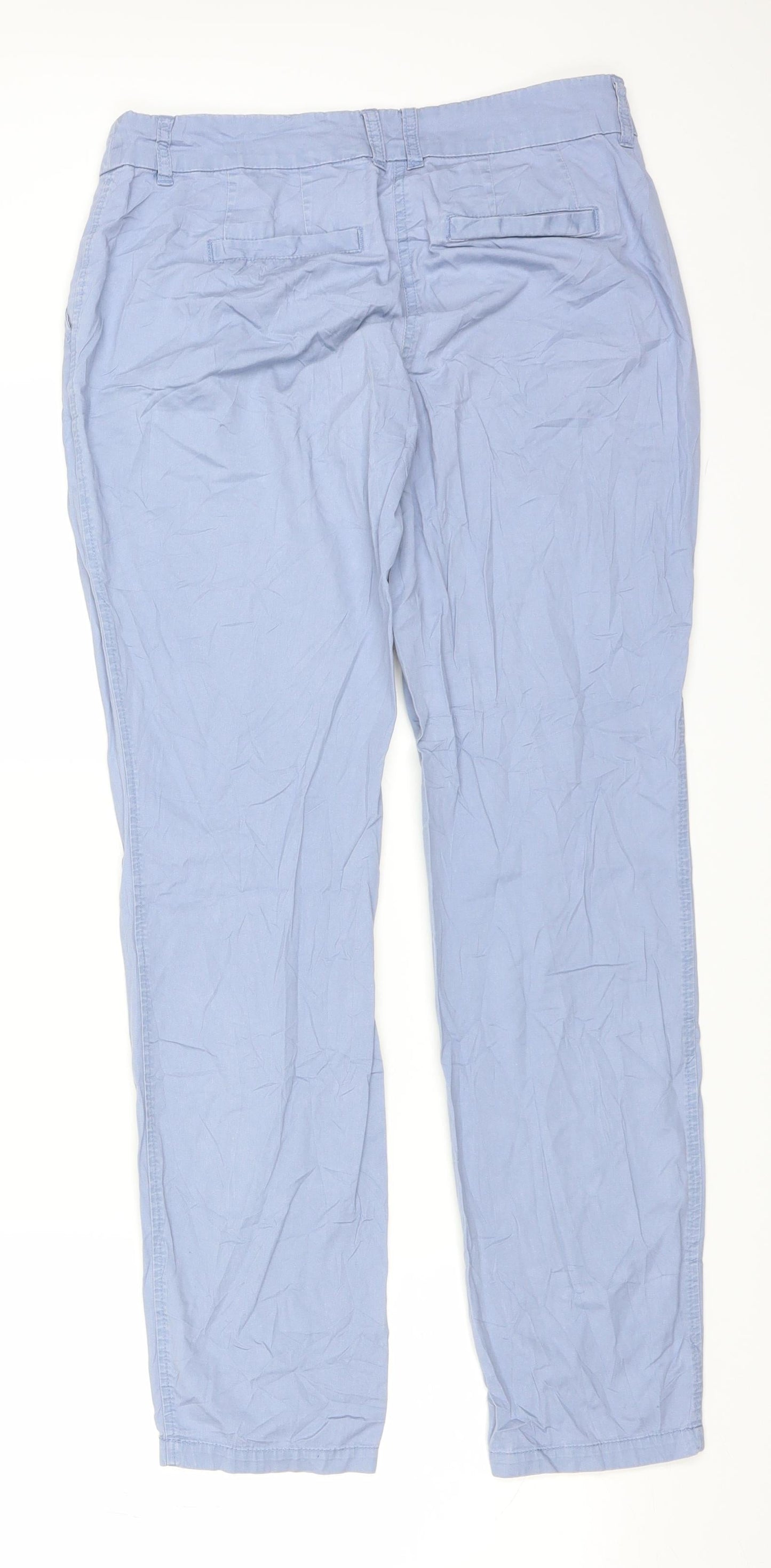 Zero Womens Blue   Chino Trousers Size 34 in L29 in