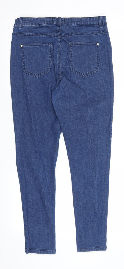 Select Womens Blue  Denim Jegging Jeans Size 12 L27 in