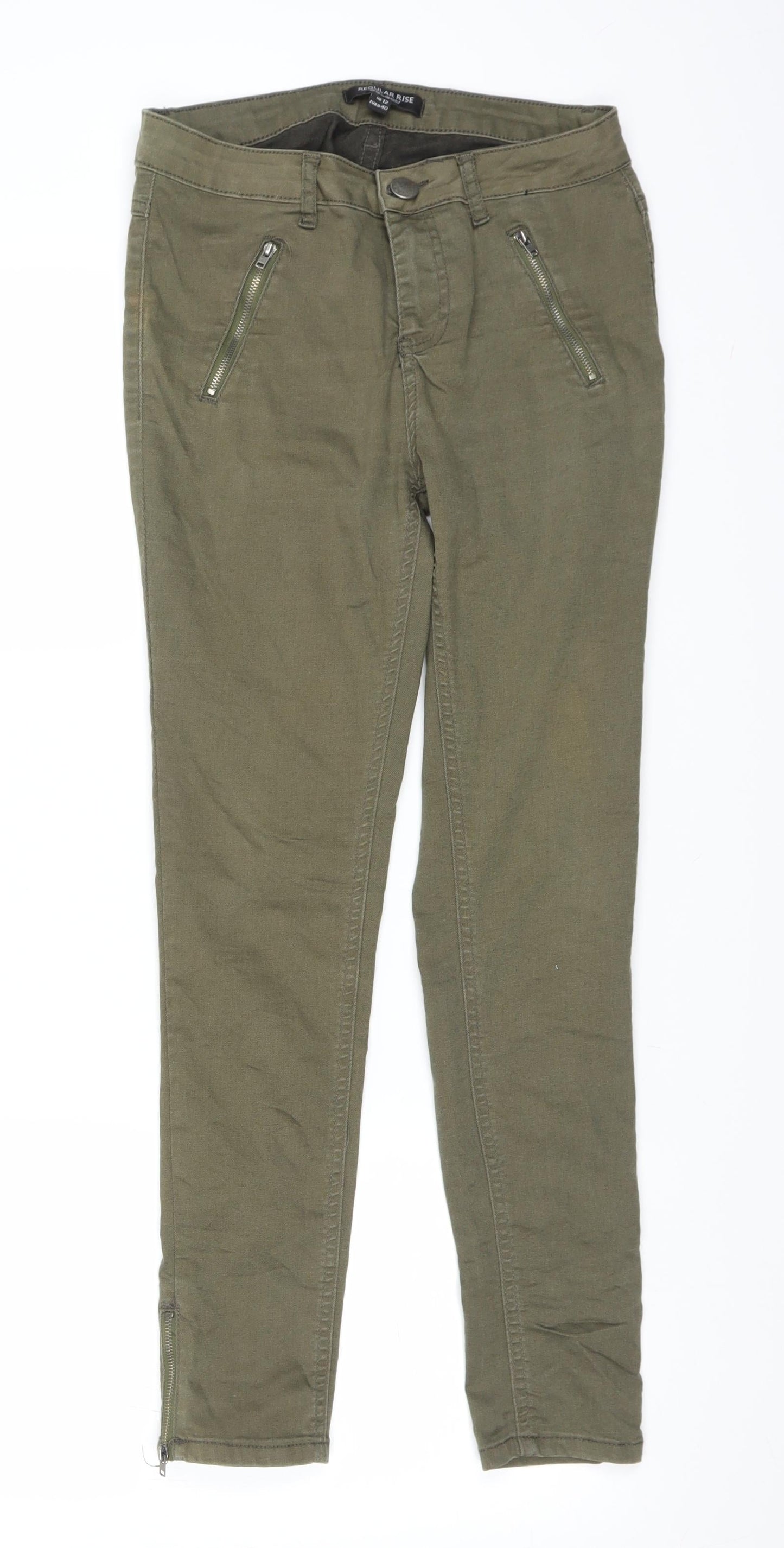 Select Womens Green  Denim Jegging Jeans Size 12 L26 in