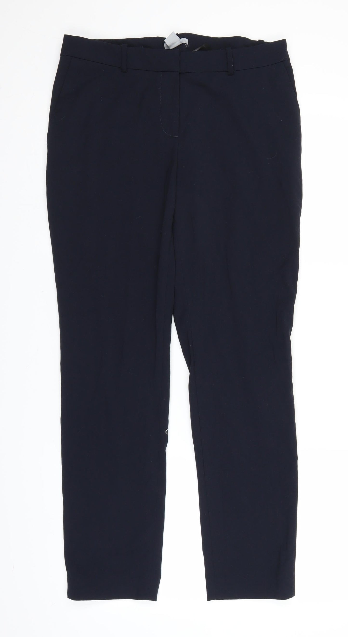 Womens UK Size 10 H&M Regular Fit  Blue Trousers