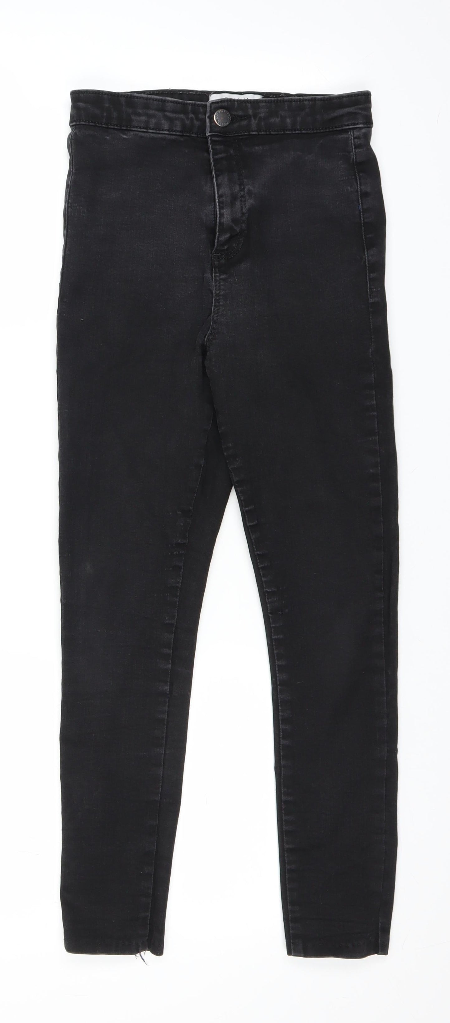 Miss Selfridge Womens Black  Denim Jegging Jeans Size 8 L23 in