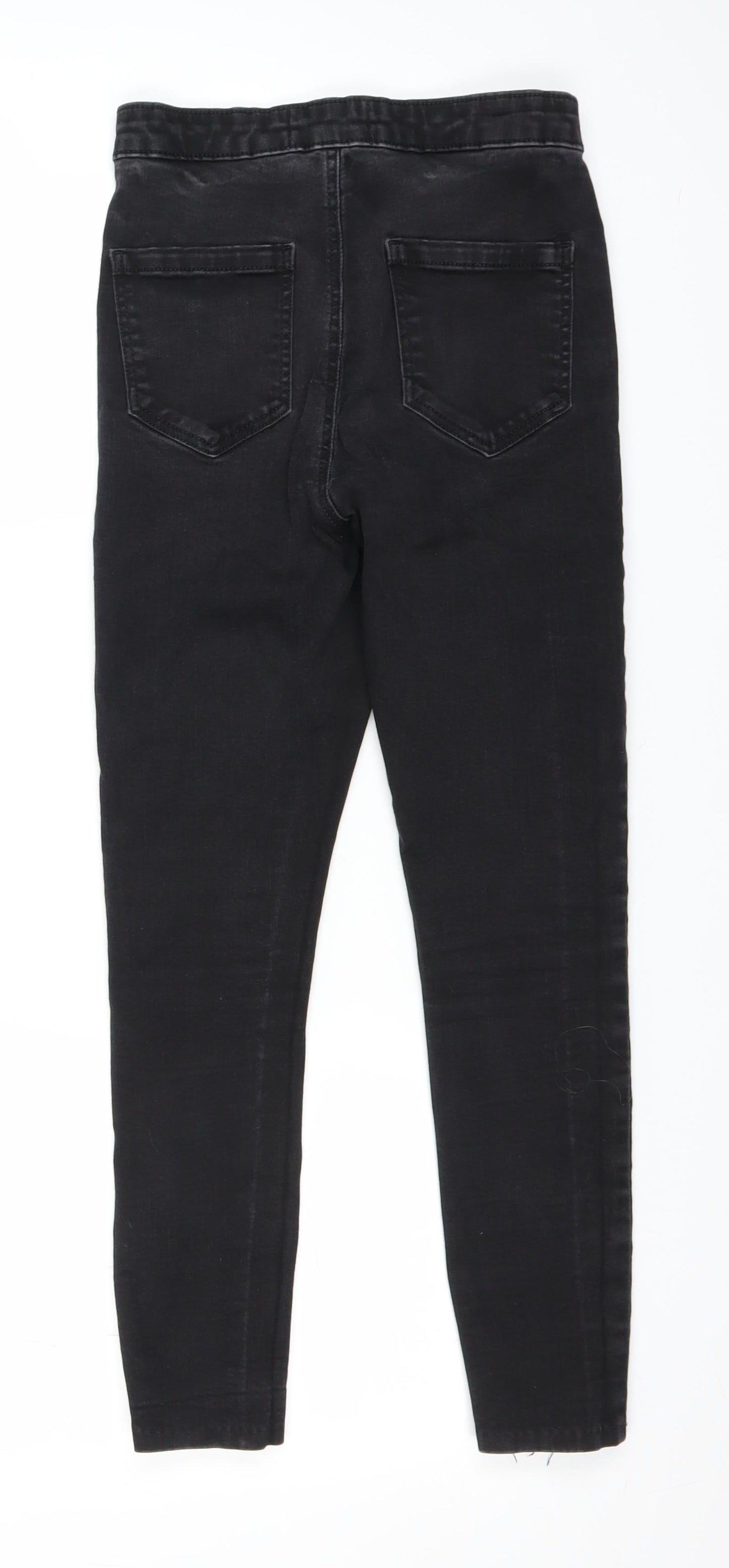 Miss Selfridge Womens Black  Denim Jegging Jeans Size 8 L23 in