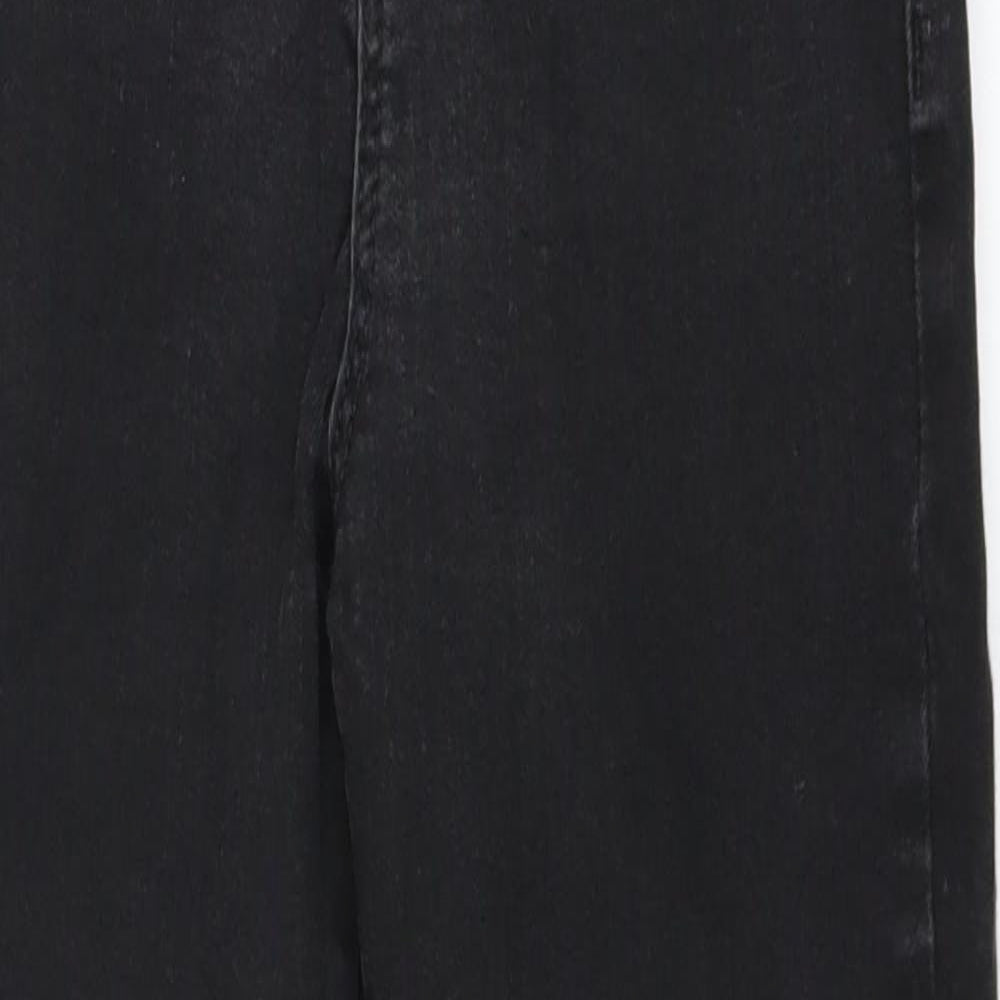Miss Selfridge Womens Black  Denim Jegging Jeans Size 8 L23 in