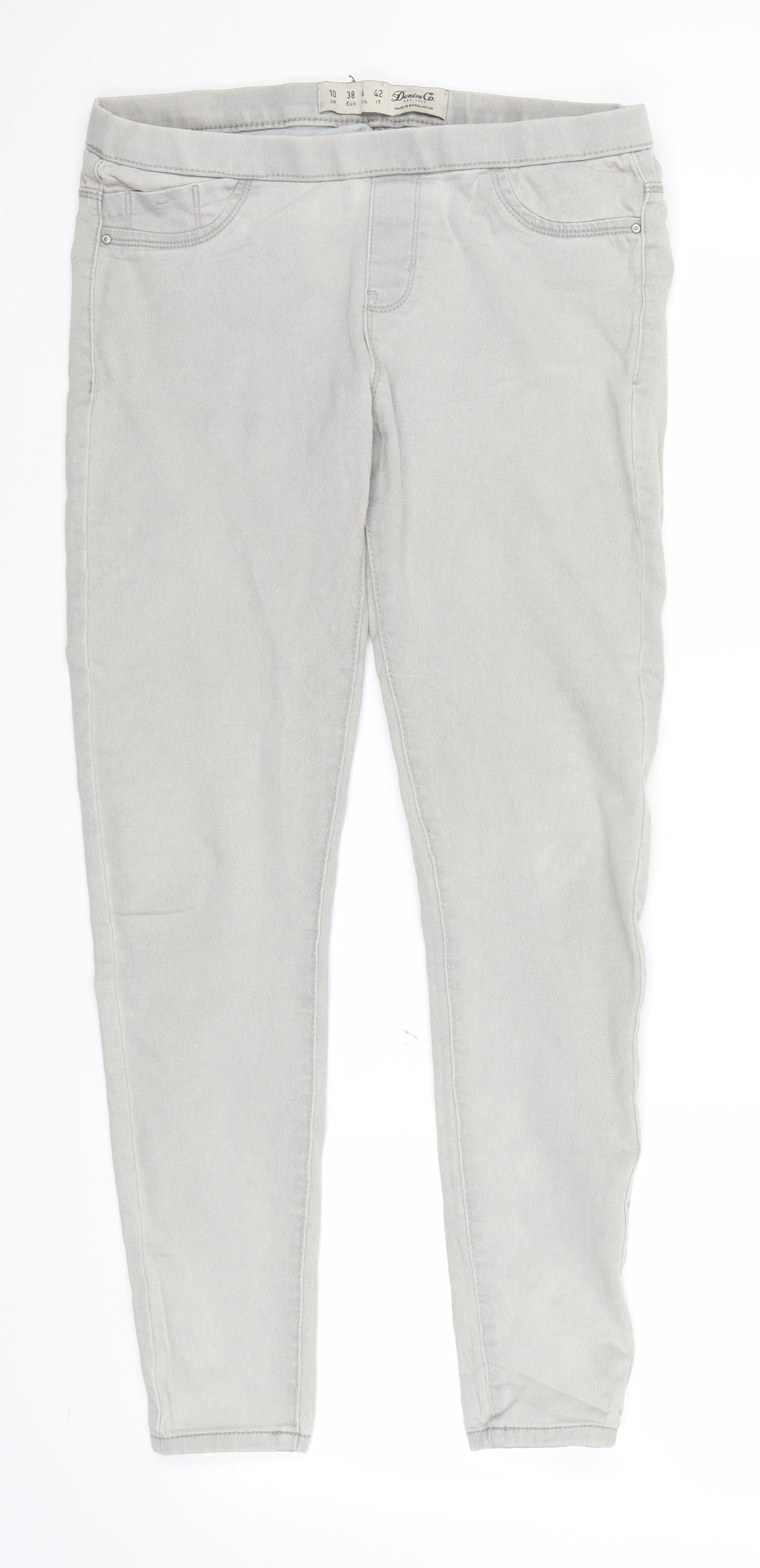 Primark Womens Grey  Denim Jegging Jeans Size 10 L27 in