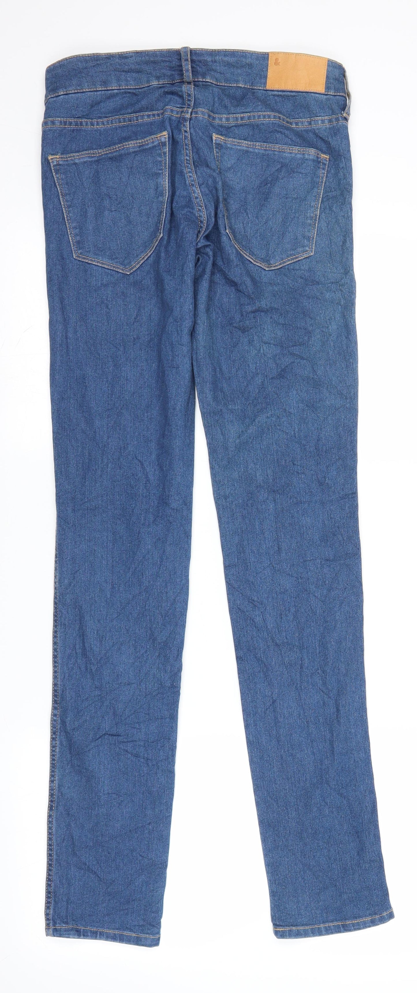 Womens UK Size 26 H&M Regular Fit Skinny Blue Jeans