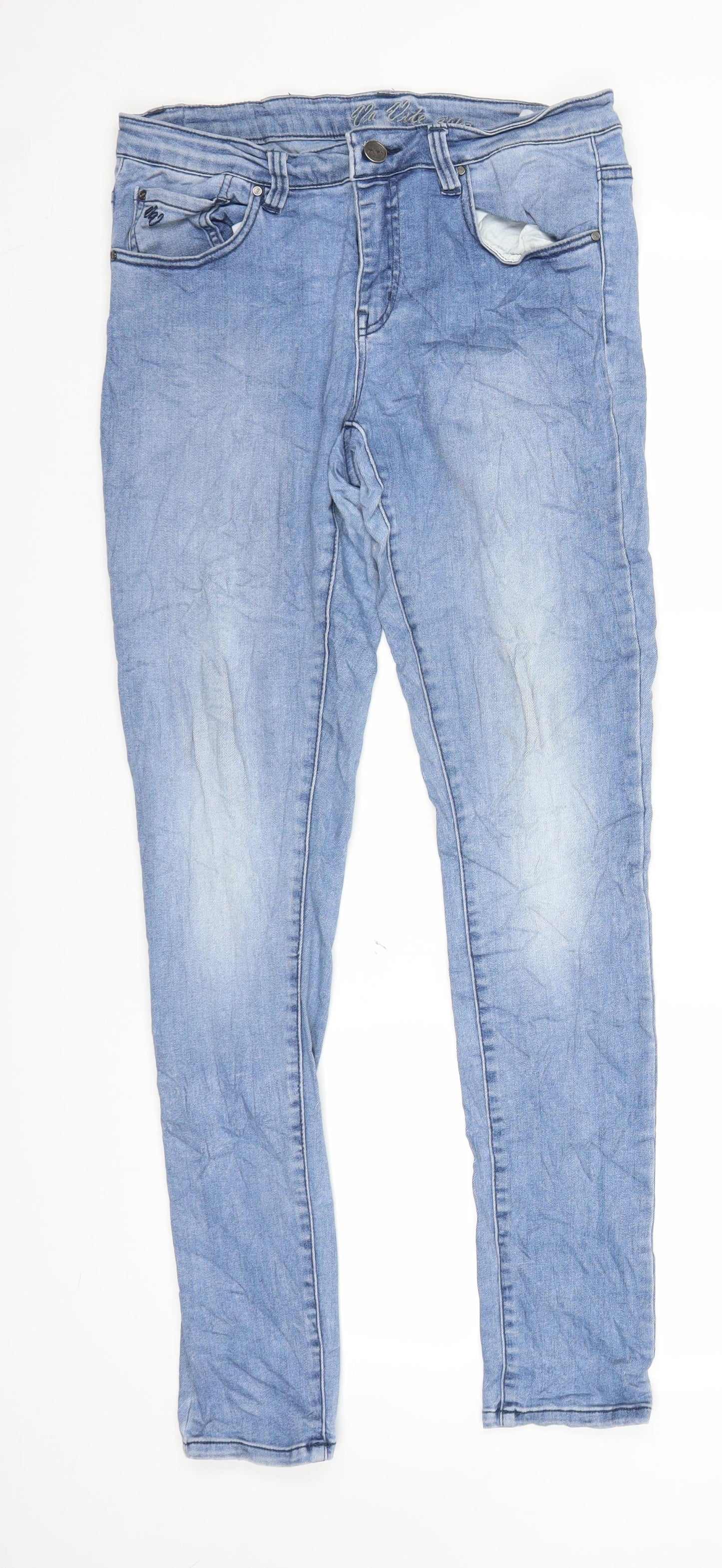 Va Vite Womens Blue  Denim Jegging Jeans Size 12 L31 in