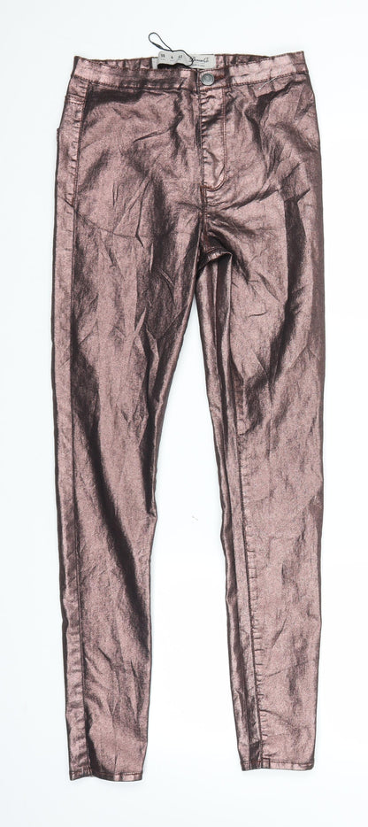 Primark Womens Brown  Denim Jegging Jeans Size 10 L28 in