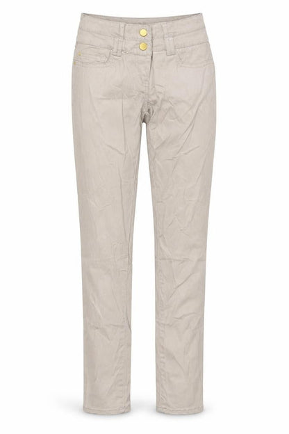 Womens UK Size 10 Flame Regular Fit Chino Beige Trousers