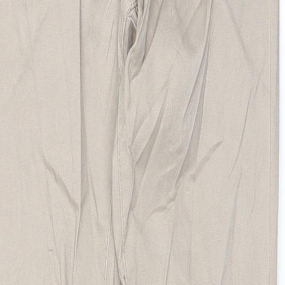 Flame Womens Beige   Chino Trousers Size 10 L30 in