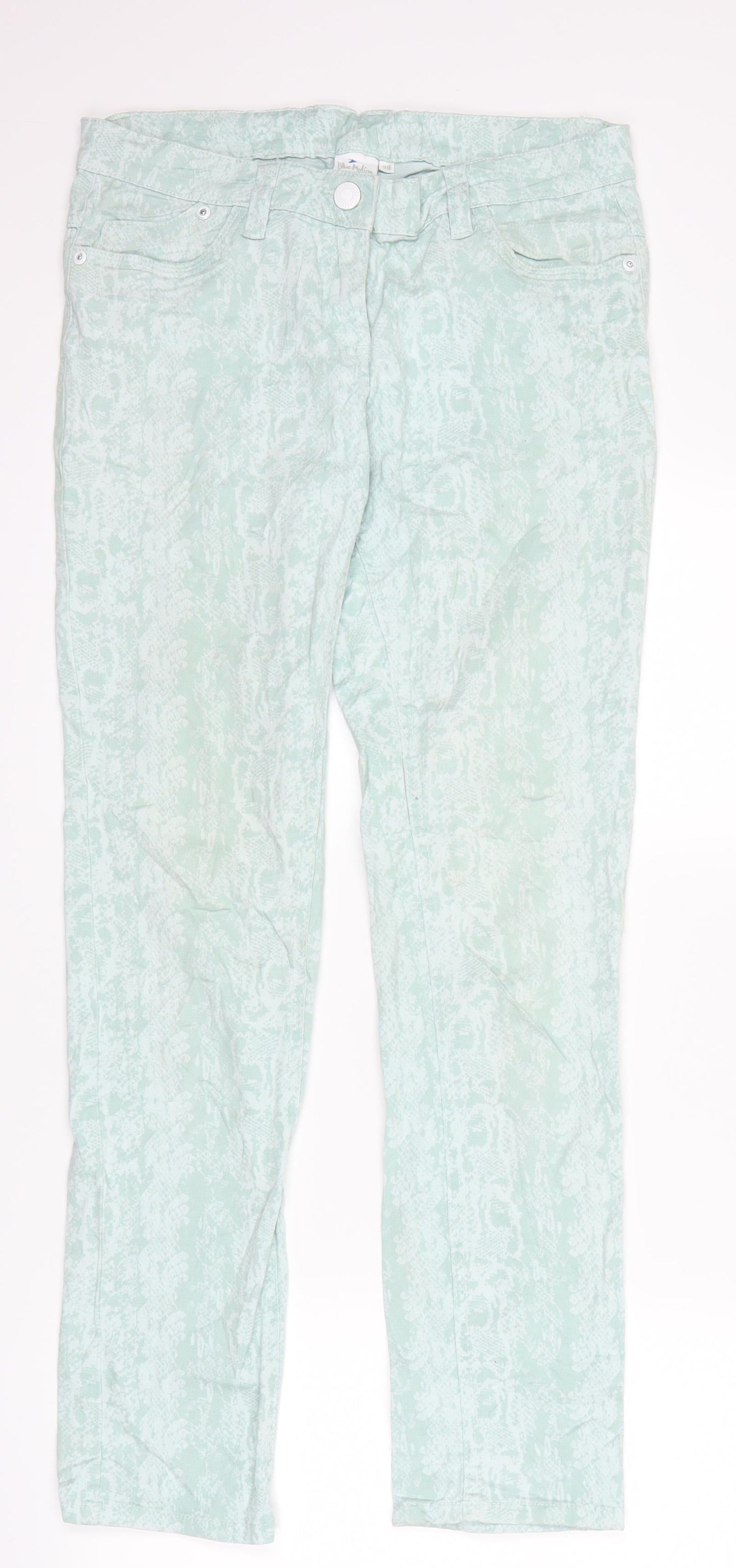 Womens UK Size 10 blue motion Regular Fit Straight Blue Jeans
