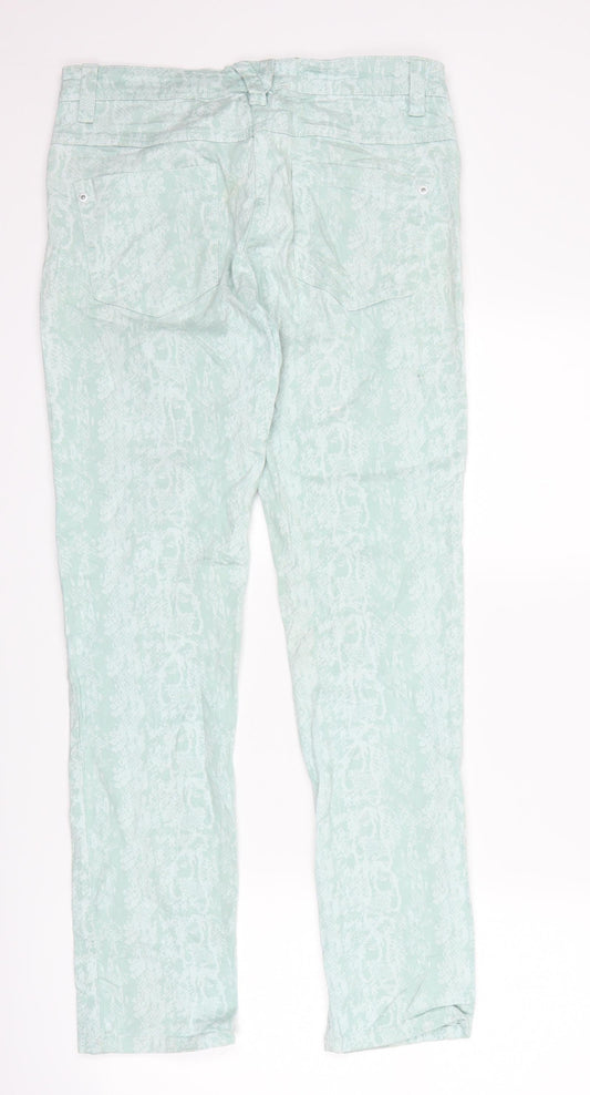 Womens UK Size 10 blue motion Regular Fit Straight Blue Jeans