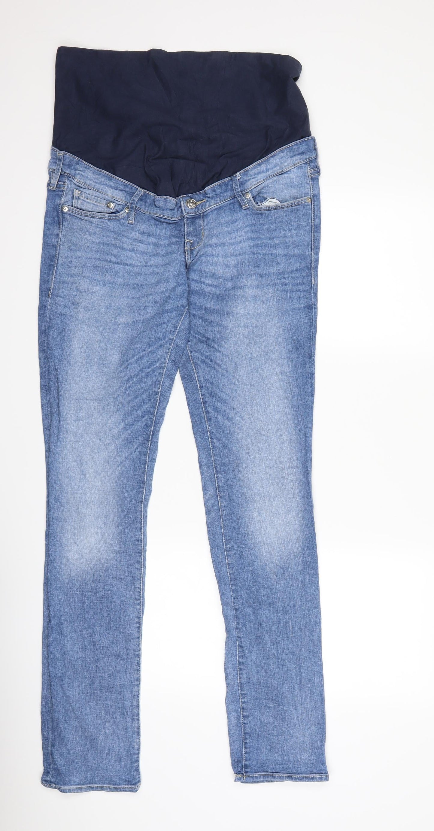 Womens UK Size 34 in H&M Regular Fit Skinny Blue Jeans