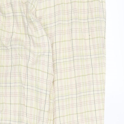 EB Company Womens Beige Check  Trousers  Size 14 L28 in