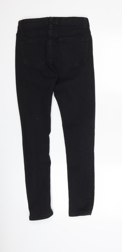 Womens UK Size 6 denim wise Regular Fit Skinny Black Jeans