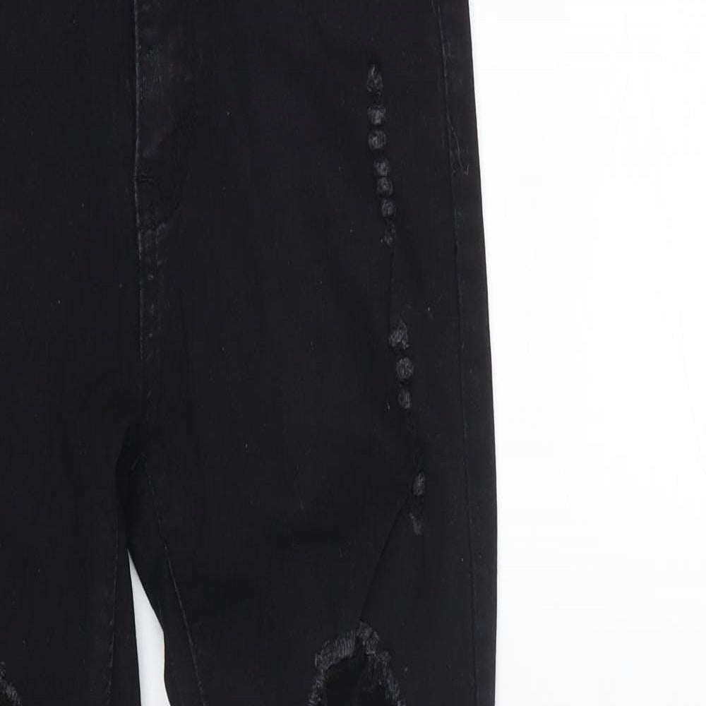Womens UK Size 6 denim wise Regular Fit Skinny Black Jeans