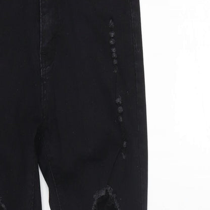 Womens UK Size 6 denim wise Regular Fit Skinny Black Jeans