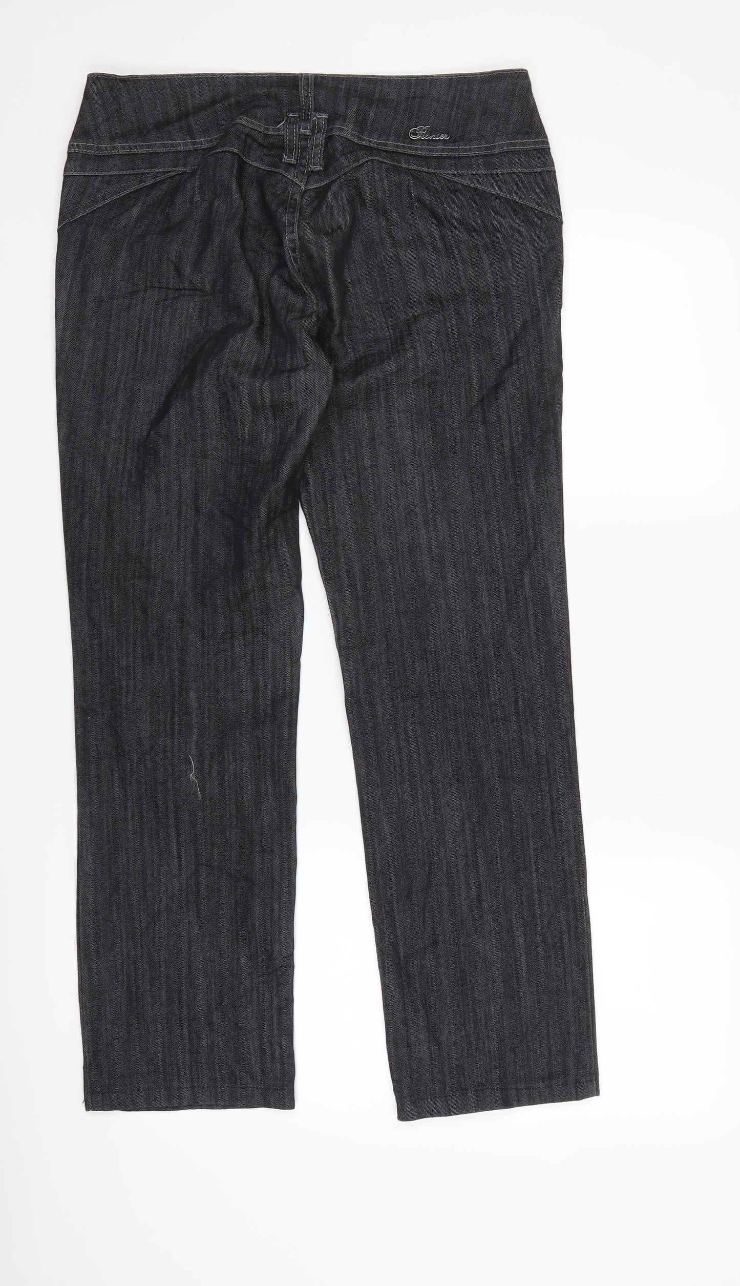 Premier Womens Black  Denim Straight Jeans Size 32 L27 in