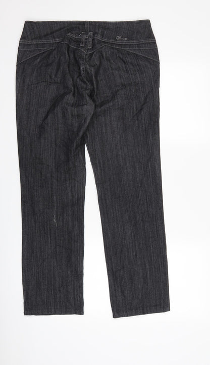 Premier Womens Black  Denim Straight Jeans Size 32 L27 in