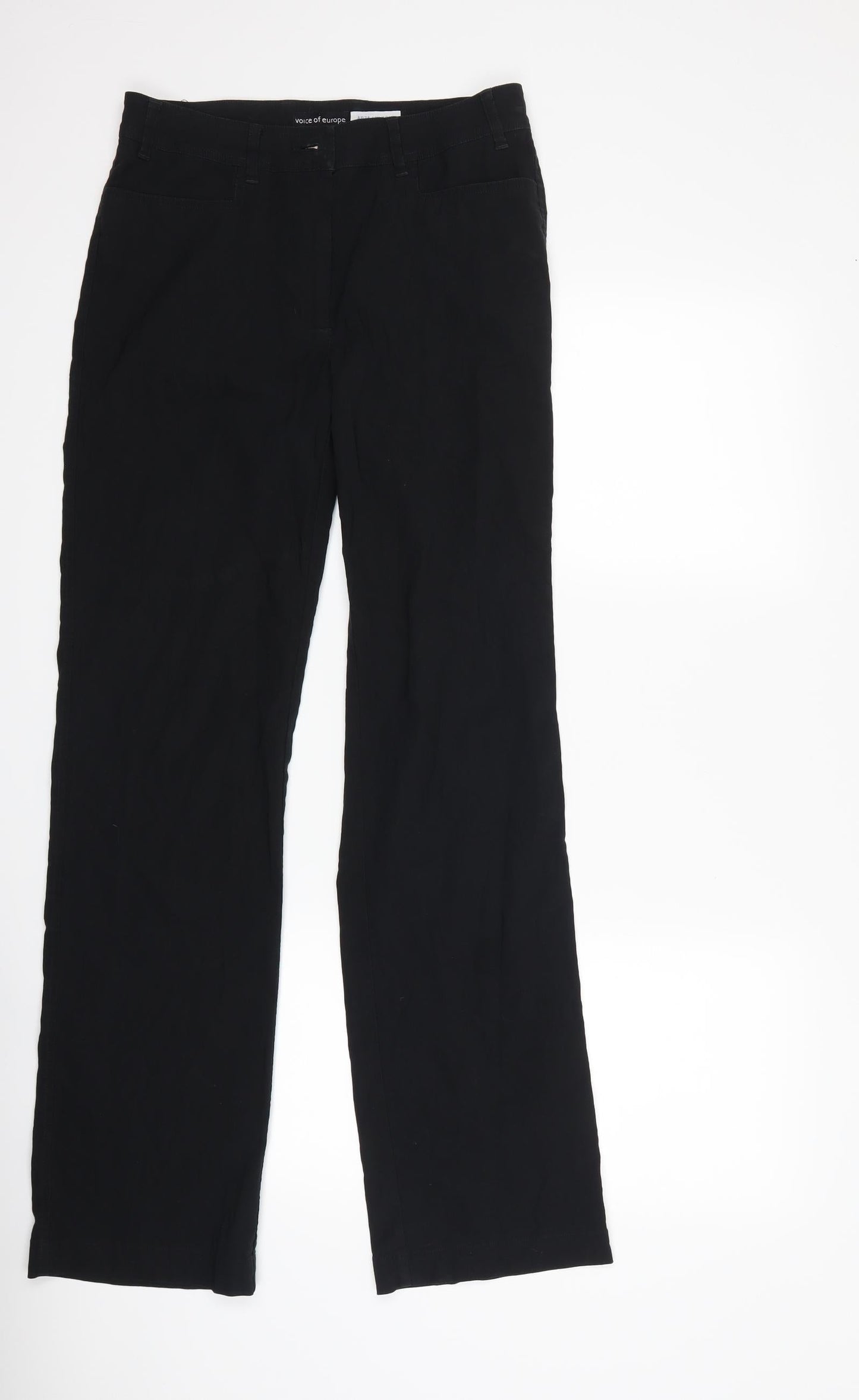 voice of europe Womens Black   Trousers  Size 28 in L32 in