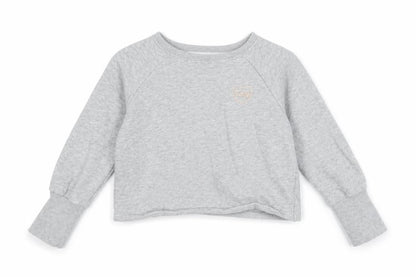Next Girls Grey   Pullover Sweatshirt Size 8 Years  - love