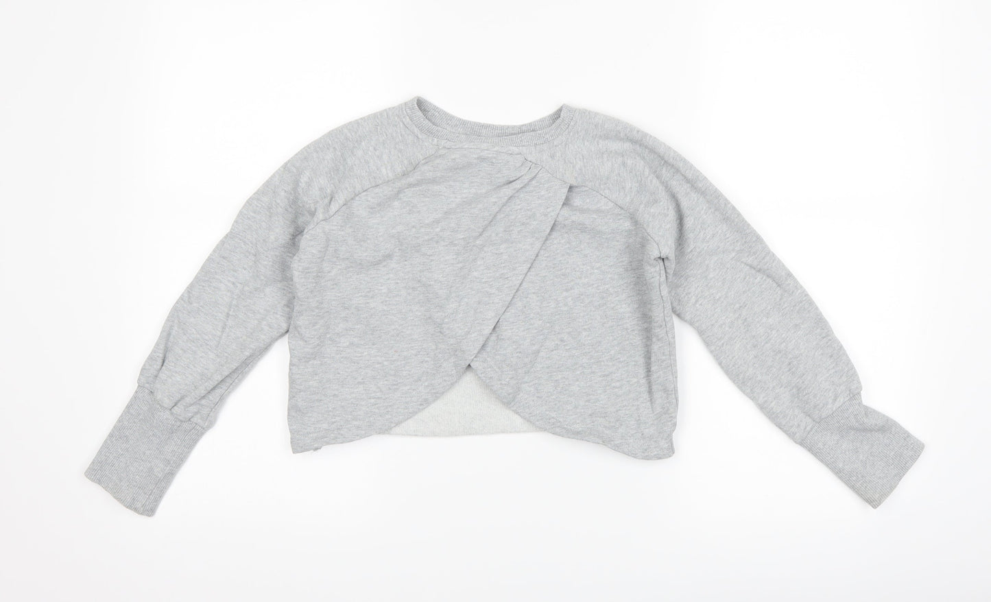 NEXT Girls Grey   Pullover Sweatshirt Size 8 Years  - love
