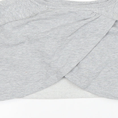 NEXT Girls Grey   Pullover Sweatshirt Size 8 Years  - love