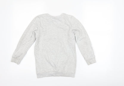 George Girls Grey   Pullover Sweatshirt Size 6-7 Years  - city style