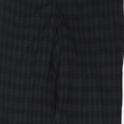 New Look Womens Green Check  Trousers  Size 8 L29 in