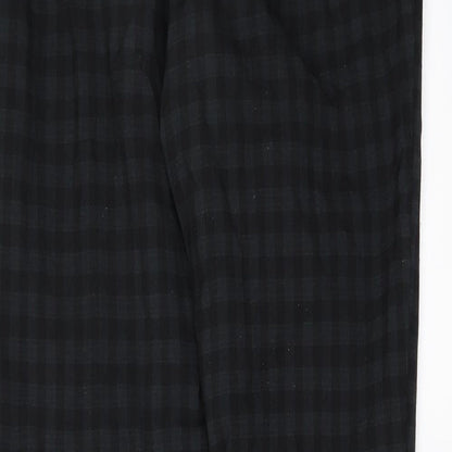 New Look Womens Green Check  Trousers  Size 8 L29 in