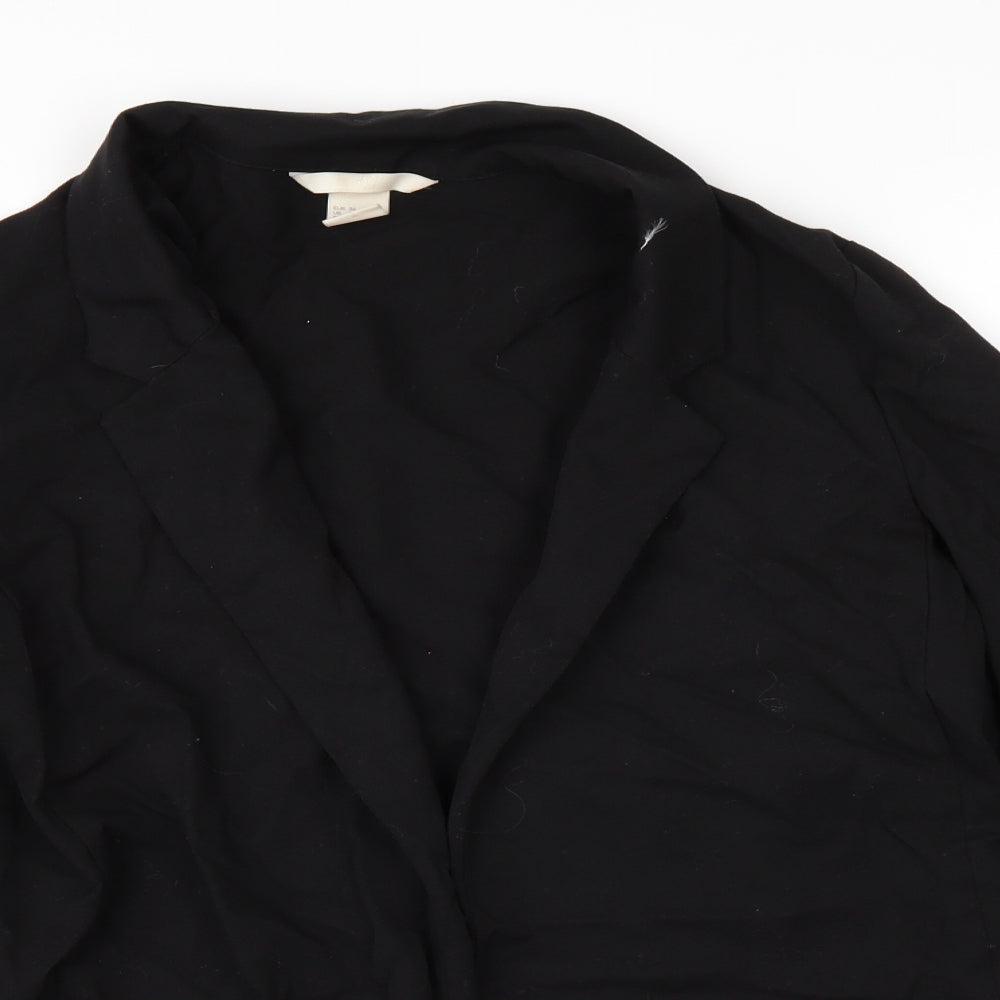 Womens UK Size 8 H&M Black Jacket