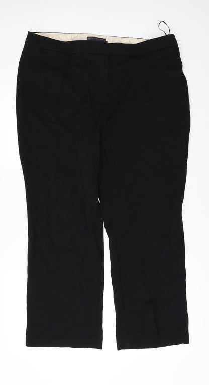Womens UK Size 18 Marks and Spencer Regular Fit  Black Trousers